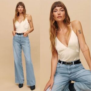 Reformation White Tank Top